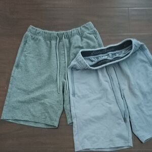 Eddie Bauer Gray Shorts Elastic Waistband (Set Of 2)